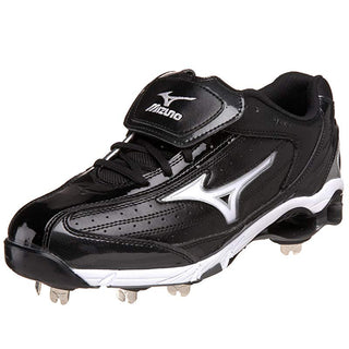 Mizuno Men's 9 Spike Swagger Mid Baseball Cleat Black