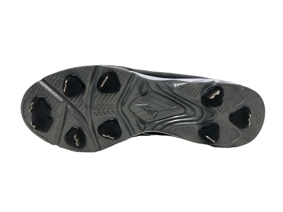 Mizuno Men's 9 Spike Swagger Mid Baseball Cleat Black