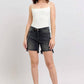 Judy Blue - Long Cuff Off Dad Shorts