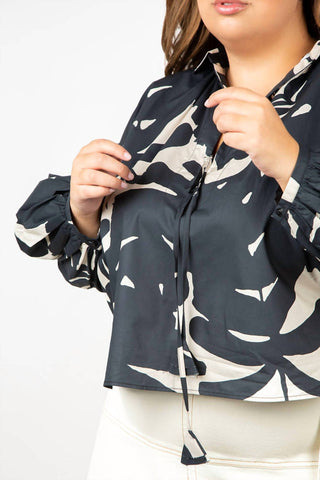 Psophia - Long-sleeved Poplin Blouse