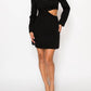 A.C.G. Los Angeles - Elegant Cut Out in Long Sleeve Mini Dress