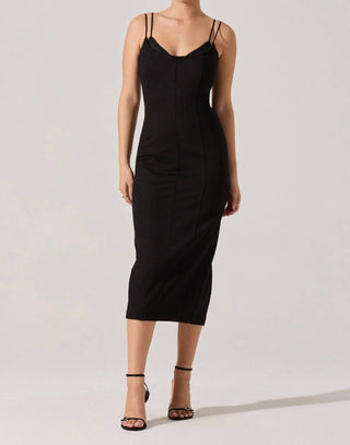 Astr - Allura Peekaboo Lace Midi Dress