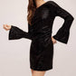 Fifteen Twenty - Laurel Bell Sleeve Sequin Mini Dress