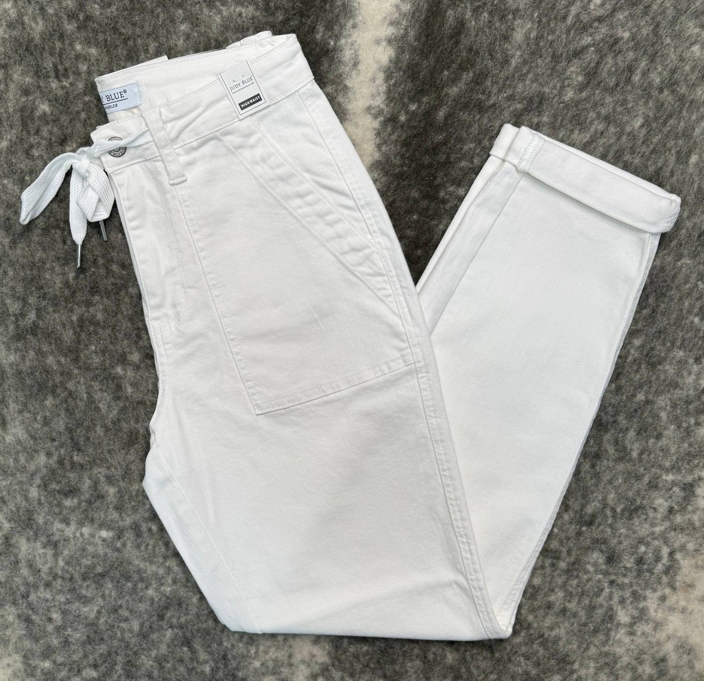 Judy Blue - White Joggers