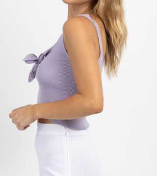 Promesa - BOW BLISS KNIT RIBBED TANK