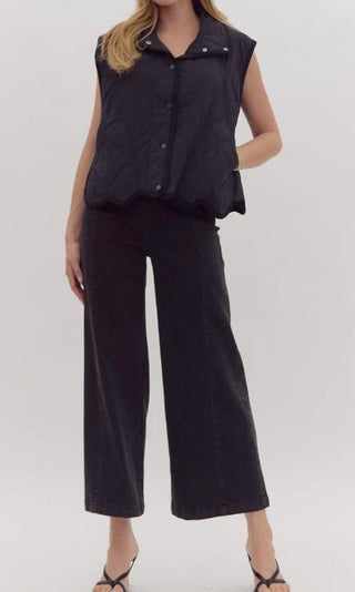 Entro - Jodi Scalloped Quilted Vest