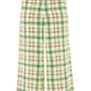 Topshop - Gingham Print High Rise Silk Pants
