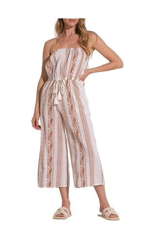 Elan - Caro Tie Waist Jumpsuit