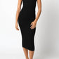 Olivaceous - Lana Fitted Midi Dress