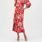 Joseph Ribkoff - Satin Floral Print Straight Top