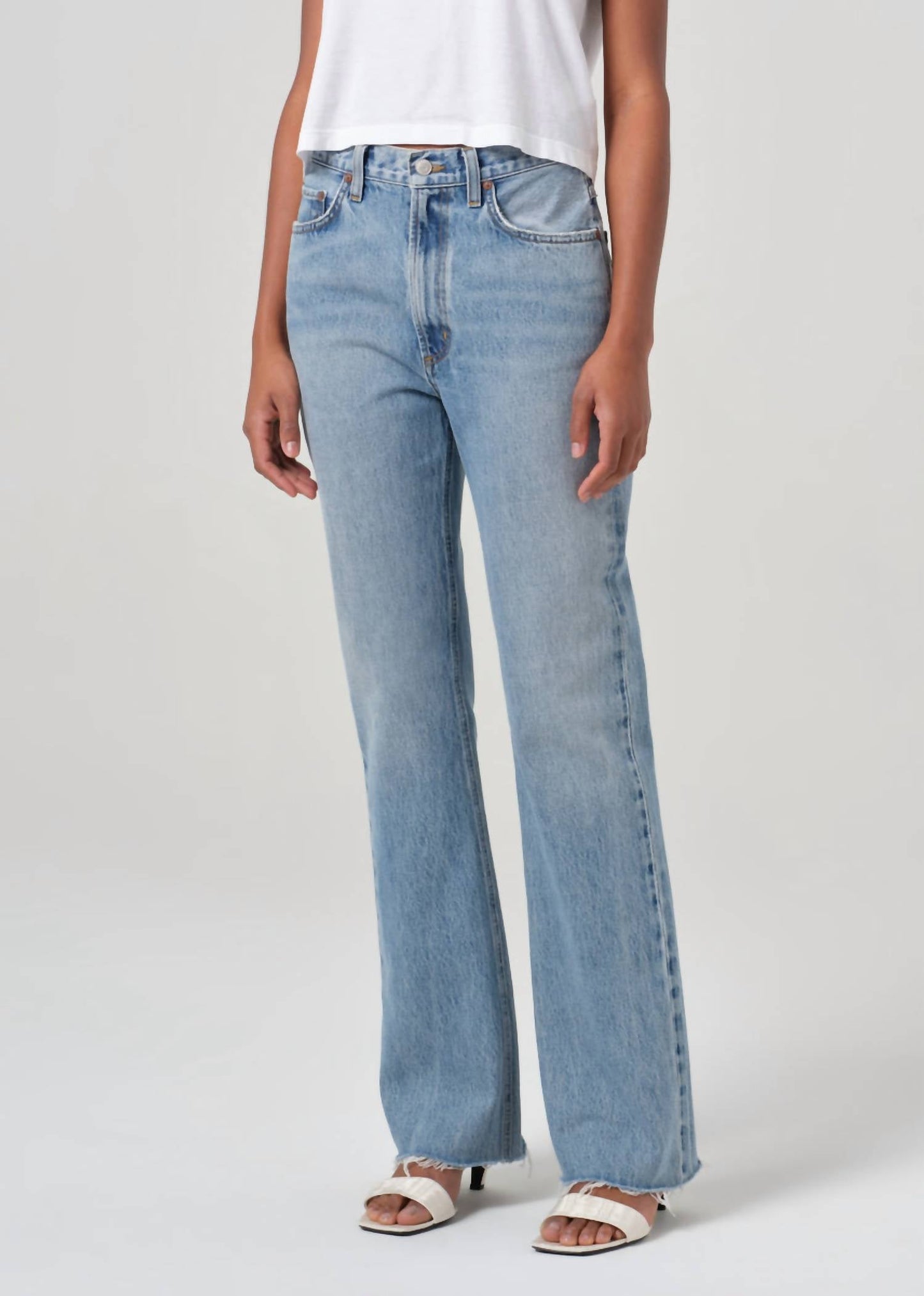 Agolde - Leena Mid Rise Baby Flare Jean