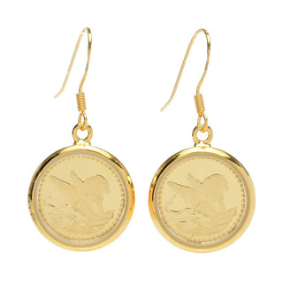 Lambert Cheng Sterling Silver or 24K Gold Plated Guardian Angel Earrings