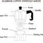 Aluminum Coffee Maker - 4 Sizes