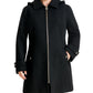 Michael Michael Kors Women's Plus Size Hooded Point-Collar Coat