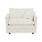 Comfy Deep Single Seat Sofa Upholstered Reading Armchair