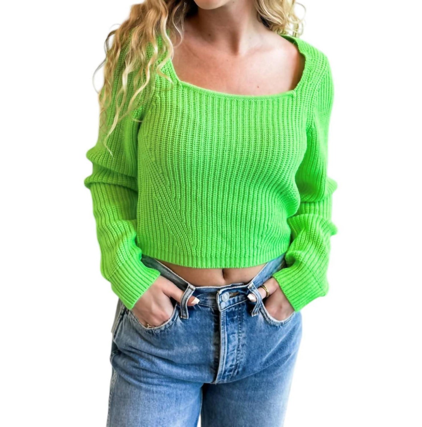 Steve Madden - Kia Square Neck Sweater
