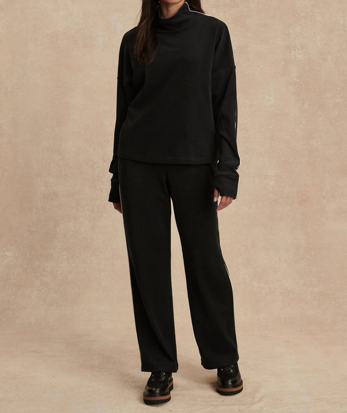 Varley - Brushed Rib Straight Leg Pant