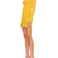 Monrow - RIB LONG SLEEVE SHIRRED DRESS