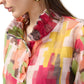 Joseph Ribkoff - Geo Print Ruffled Jacket