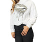 Double Take - Love Graphic Dropped Shoulder Sweatshirt