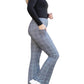 Julia Rose - Felicity Plaid Bootcut Leggings