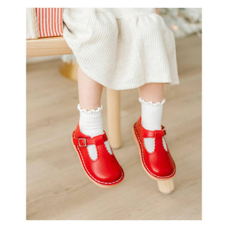 L'Amour - Baby Girl Selina Scalloped Mary Jane Shoe