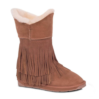 Rj'S Fuzzies - Women's Women's Classic Fringed Sheepskin Boot