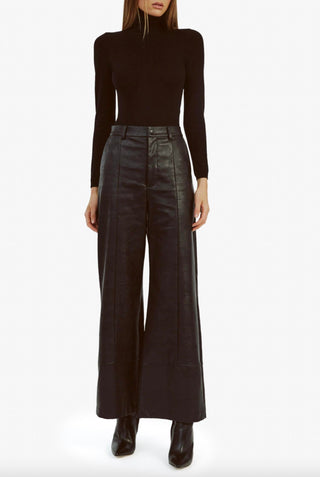 Bardot - Marlowe PU Wide Leg Pant