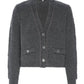 Frame - Double Pocket Cropped Cardigan