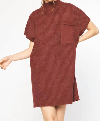 Entro - Mock Neck Sweater Dress