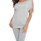 Angel - Beaded Cold Shoulder Top