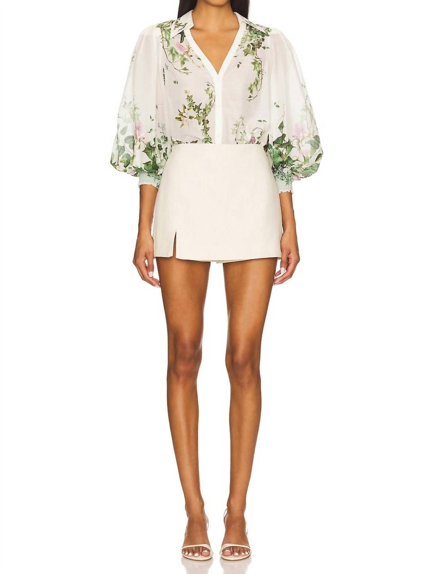 Alice + Olivia - Charis Long Sleeve Blouse
