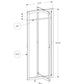 Coat Rack Hall Tree Free Standing Hanging Bar Entryway White