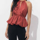 Adelyn Rae - Lidia Textured Halter Top