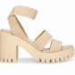 Steve Madden - Women's Elastic Lug Sole Ankle Strap Sandal