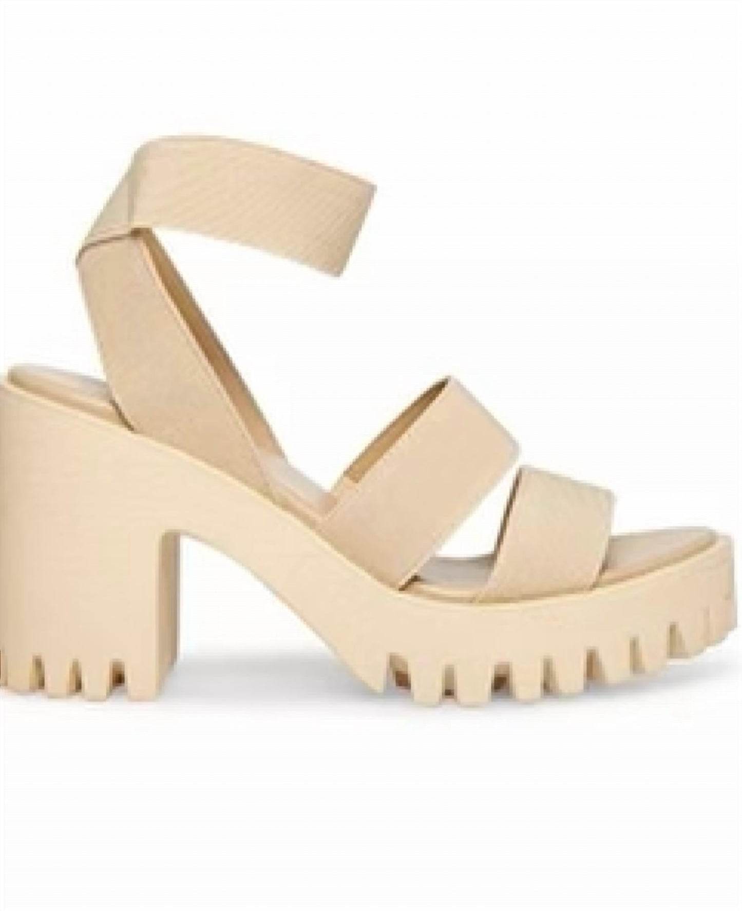 Steve Madden - Women's Elastic Lug Sole Ankle Strap Sandal