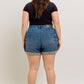 Judy Blue - High Waist Cuff Jogger Shorts - Plus