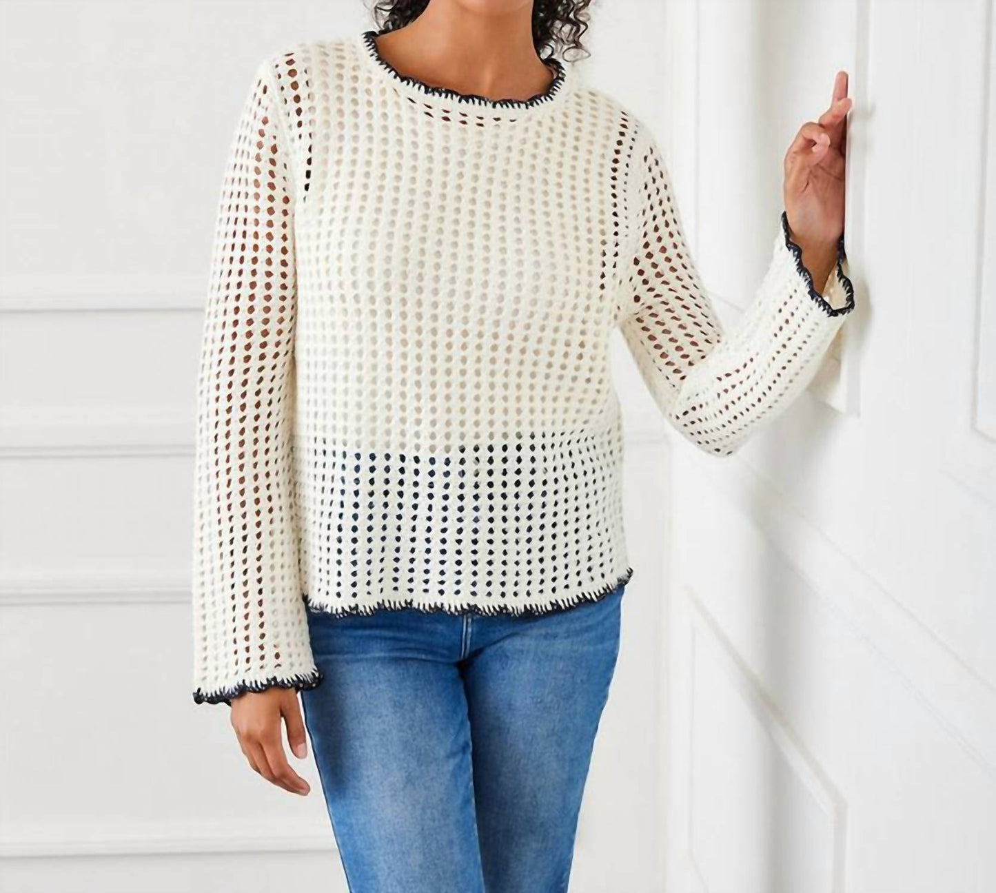 Karen Kane - Crochet Sweater