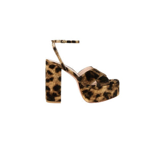 Loeffler Randall - Loretta Leopard Velvet Platform Sandal