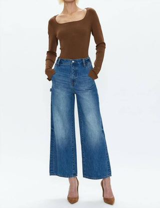 Pistola - Loretta Utility High Rise Wide Leg Ankle Jeans