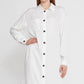 Zaalima Fashion - Long Sleeve Midi Linen Column Regular Casual Dress