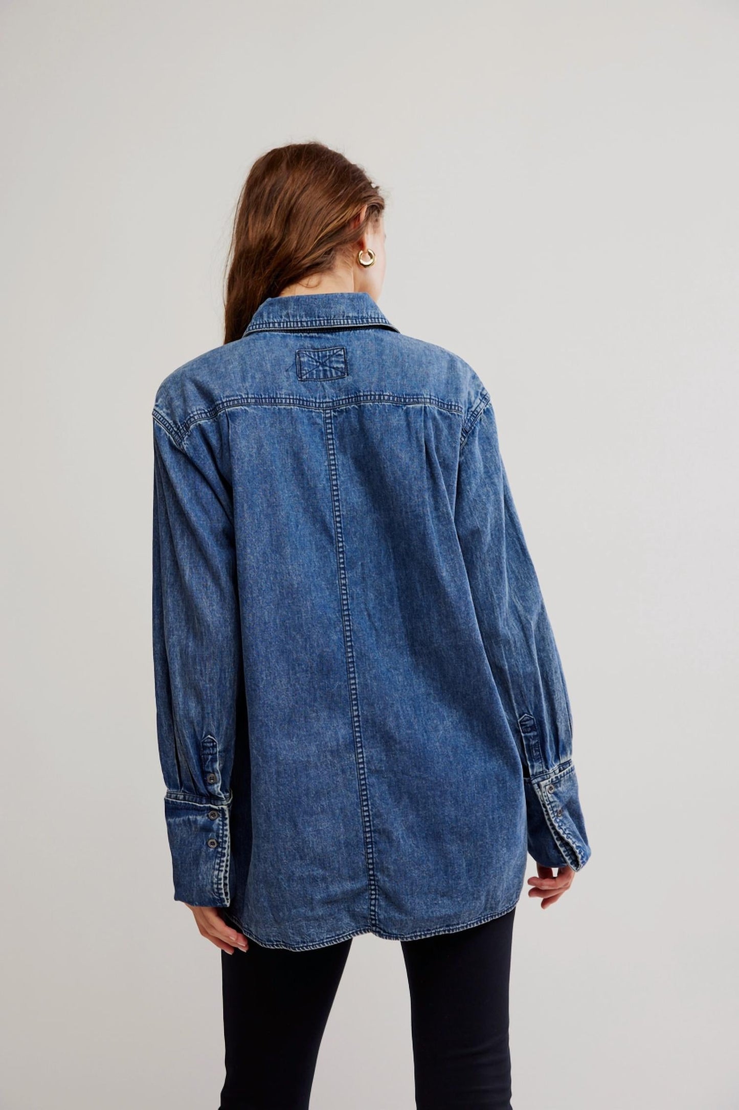 Free People - After Hours Denim Top