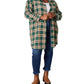 Double Take - Effortlessly Elegant Plaid Collared Shirt