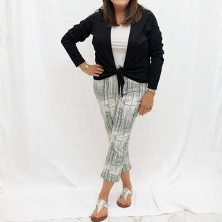 Charlie B - Women's Pull On Cropped Cuffed Pants