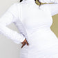 The Curve La - Plus Size All Over Shirred Mock Neck Dress
