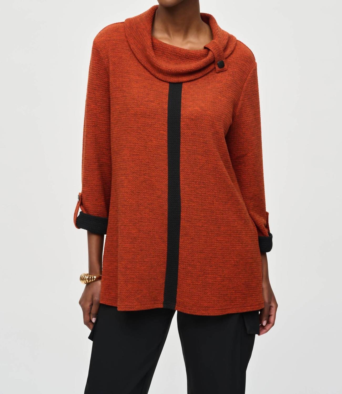Joseph Ribkoff - Cowl Neck Sweater Knit Tunic