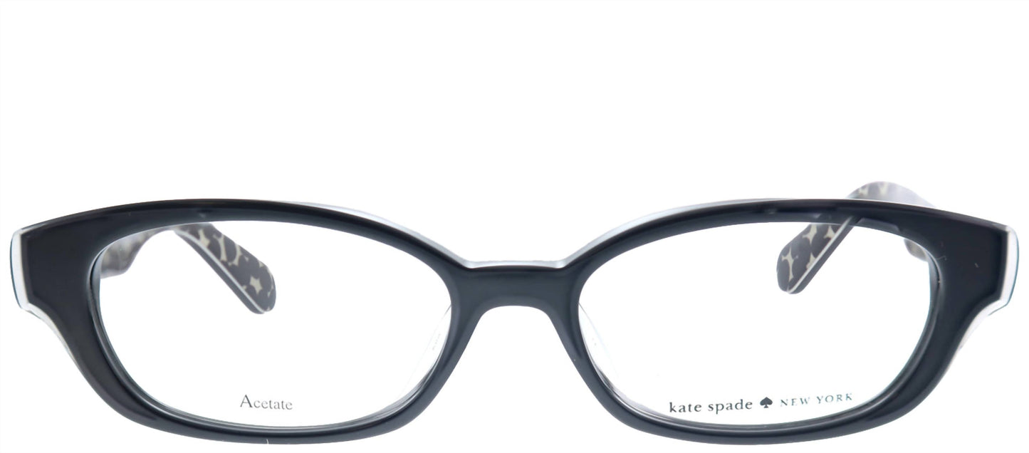 Kate Spade - Low Bridge Fit Amedia/F Square Plastic Eyeglasses