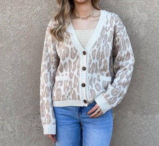 Wishlist - Leopard Cardigan With Pockets