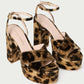 Loeffler Randall - Loretta Leopard Velvet Platform Sandal