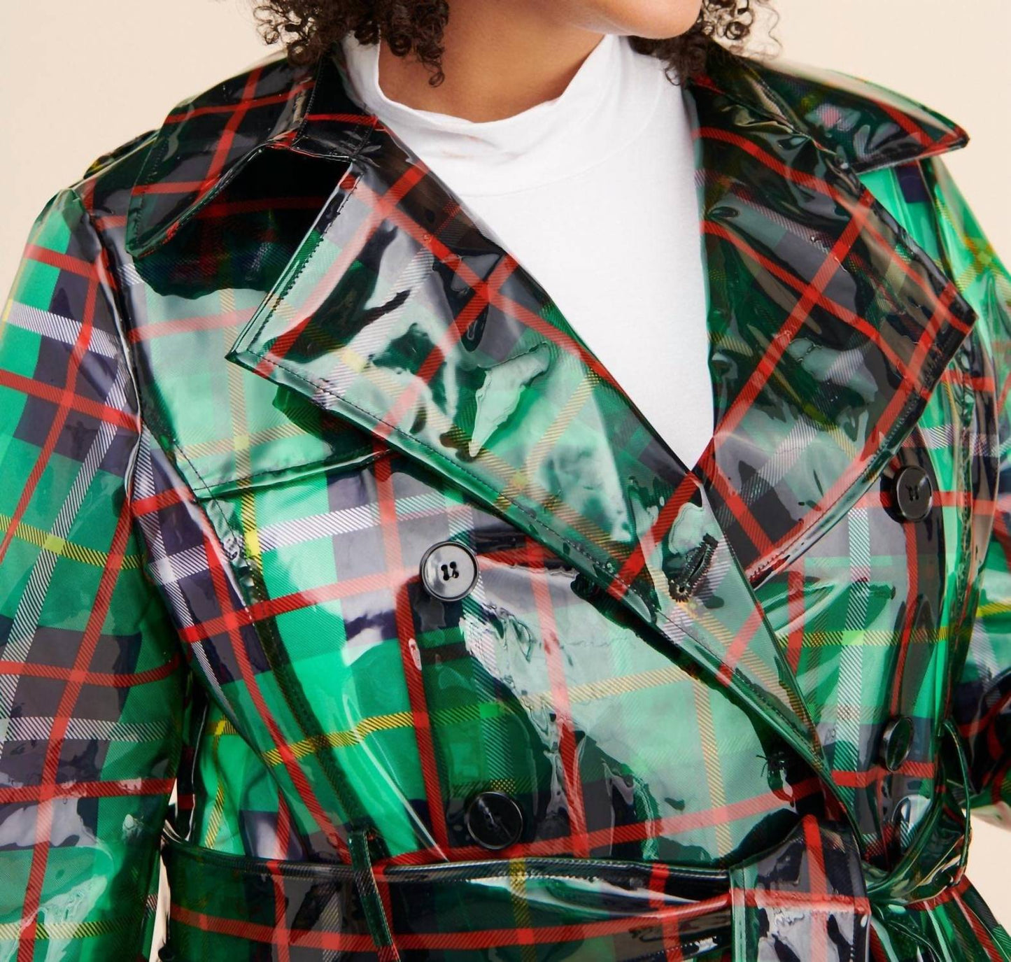 Eva Franco - London Fog Plaid Raincoat